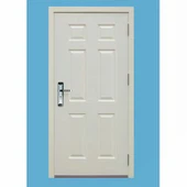 6 paneļa uguns durvis